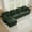 Green, variant on Mintazer 137" Chenille Cloud 4-Seater Modular Sectional Sofa with Movable Ottoman & Round Pillows, L-Shaped Ergonomic Sofa Couch for Living Room, Apartment, Green