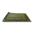 thumbnail image 2 of Ahgly Company Indoor Round Oriental Light Blue Traditional Area Rugs, 5' Round, 2 of 4