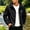 Black, variant on Rain Jacket Men Waterproof, Lightweight Outerwear Zip Up, Elastic Cuffs, Drawstring Windbreaker Running Cycling Hiking Hooded Raincoat with Pockets