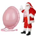 thumbnail image 4 of Barriga de embarazada falsa vacía, juguete de embarazo acolchado falso, Papá Noel, barriga grande, juego de Navidad para fiesta de Halloween y Navidad, 4 of 5