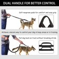thumbnail image 4 of HUGFEGWE Hands Free Dog Leash Bungee Retractable Dog Running Waist Leash for Running Walking Jogging Training Hiking with Medium to Large Dogs, Adjustable Waist Belt Pouchouch, Reflective AZ824-1147, 4 of 7