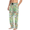 thumbnail image 5 of FREEAMG Vintage Cacti Pajama Pants for Men, Men's Separate Bottoms, Comfortable Sleep Lounge Pj Pants, 5 of 7