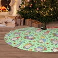 thumbnail image 6 of Lsque Spring Gnomes Print Christmas Tree Skirt, Tree Skirt with Ties or Velcro, Perfect for Holiday Decorations, Halloween, and New Year-30", 6 of 7