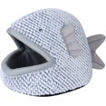 thumbnail image 1 of Acogedora casa para gatos, cúpula, acogedora cueva, perrera, cesta para perros, linda forma de pez, almohada para mascotas, casa para gatitos, cama pequeña para cachorros, gris S Sailing Electrónica, 1 of 5