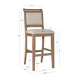 thumbnail image 6 of Linon Emmy 30 In Natural Bar Stool, 6 of 10