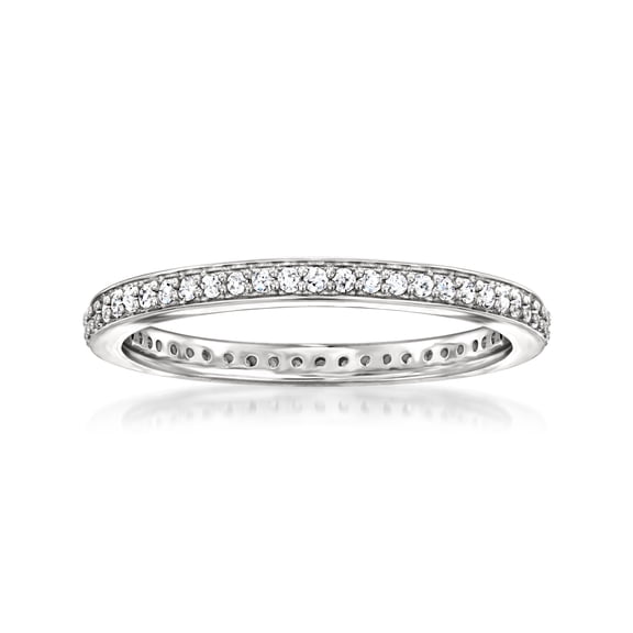 Ross-Simons 0.25 ct. t.w. Lab-Grown Diamond Eternity Band in Sterling Silver, Women's, Adult