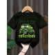 thumbnail image 1 of Camiseta de verano de manga corta con cuello redondo, informal y cómoda, con estampado gráfico de tractor verde, ideal para uso diario y al aire libre., 1 of 6