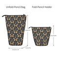 thumbnail image 2 of Lsque Flower Butterfly Pattern Telescopic Pencil Bag Pen Holder Stationery Case, Stand-up Retractable Transformer Bag Organizer, 2 of 6