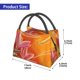 thumbnail image 2 of Easygdp Orange Flower Psychedelic Bolsa de Almuerzo Insulada Reutilizable, Bolsa de Mano y Bandolera para Oficina, Trabajo, Viajes, 2 of 6