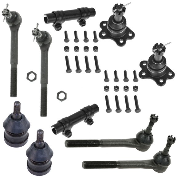 TRQ Ball Joint Tie Rod End Adjusting Sleeve Steering Suspension Kit Set 10pc PSA59487