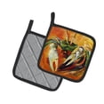thumbnail image 2 of Carolines Treasures JMK1251PTHD Small Orange Crab Pair of Pot Holders  7.5HX7.5W multicolor, 2 of 3