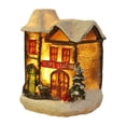 thumbnail image 2 of KYAIGUO Christmas Glowing Christmas Village Houses Miniature Snow Houses House Table Top Ornaments Christmas Party, 2 of 7