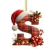 thumbnail image 1 of Adornos Navideños con Monograma Acrílico de 26 Letras y Gorro de Papá Noel | Adornos Colgantes 2D para Árbol de Navidad | Decoración Navideña para El Hogar | Adornos Navideños Multiusos para Chimenea, 1 of 5