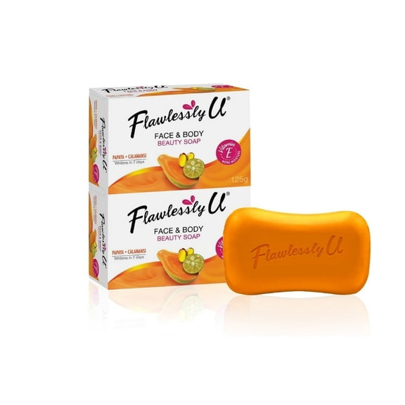 Soap Papaya   Calamansi Face & Body 2 in 1 soap 125g