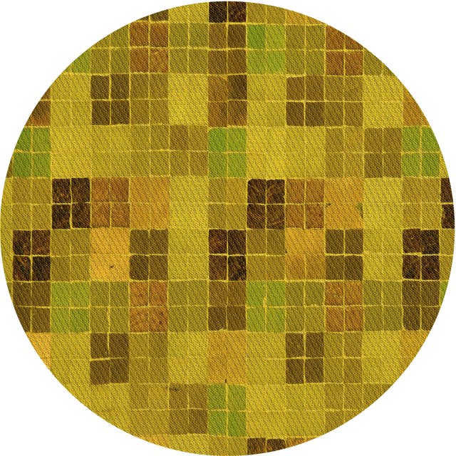 Ahgly Company Tapis d'Intérieur Lavables en Machine, Ronds, Transitionnels, Brun Bisque Foncé, Ronds de 5'
