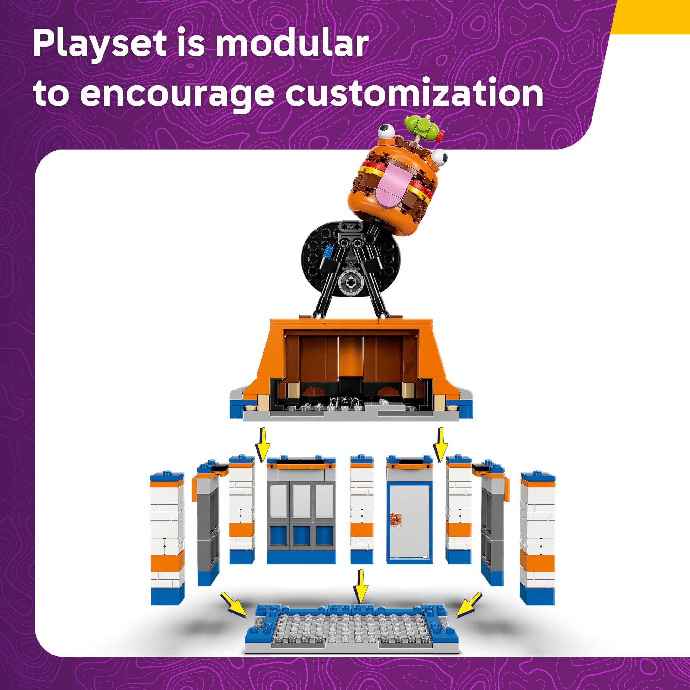 LEGO Fortnite Durrr Burger Restaurant Kids Toy - Video Game Building Set for Boys & Girls, Ages 10+ - Fortnite Minifigures Beach Boss, Grimy, and More - Gift Idea for Birthdays & Gaming Fans - 77076