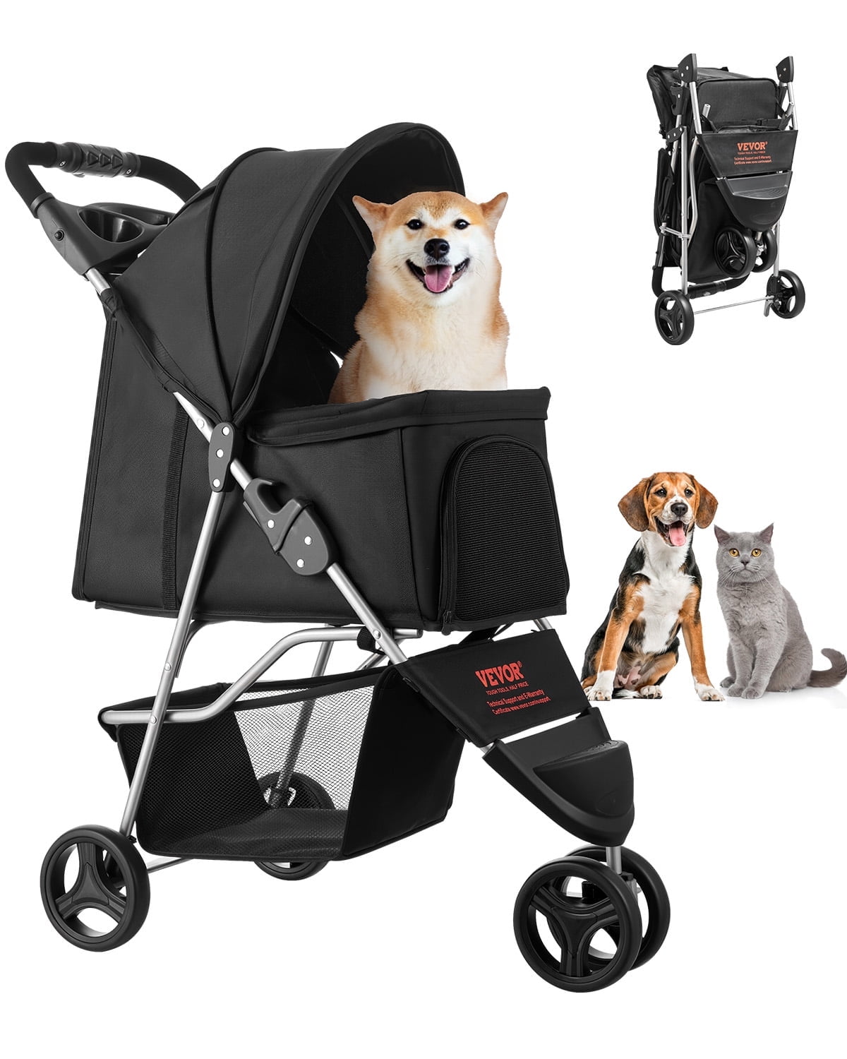 HPZ Pet Rover Premium Pet Stroller - Walmart.com