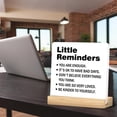 thumbnail image 4 of Inspirational Desk Decor Motivational Little Reminders You Are Enough Acrylic Desk Plaque Sign Home Office Decoration 4x4 Inch, 4 of 6