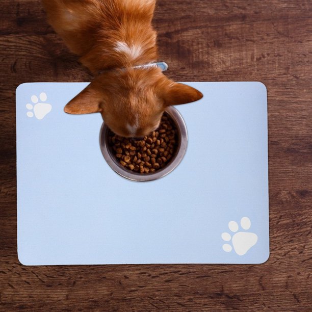 unbranded Tapete Para Comida De Perro Y Reutilizable Con Textura Duradera Y Absorbente