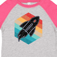 thumbnail image 4 of Inktastic Rocket Ship Retro Space Boys or Girls Toddler T-Shirt, 4 of 5