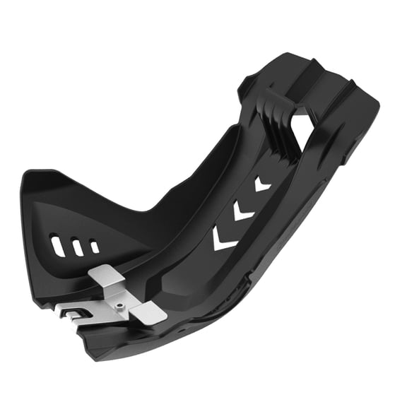 Polisport Motocross Motorcycles (MX) Fortress Skid Plate for Husqvarna FE/FC 250/350/450/501 (2016-23) & KTM EXC-F/SX-F 250/350/450/500 (2016-23) Dirt Bikes - OEM Quality, Flexible & Perfect Fit - Bl