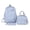 Blue, variant on 3-Piece Dot Bow Pattern Knapsack Set, Nylon Preppy Campus Bookbag with Lunch Tote & Pencil Pouch, Charm Decor Daypack for Outdoor Picnics, 15.35 Inch (White)