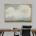 thumbnail image 3 of IDEA4WALL Framed Canvas Wall Art White Clouds Over Green Tree Landscape Nature Wilderness Modern Art Farmhouse/Country Scenic Cool Print for Living Room, Bedroom, Office - 16"x24" Natural, 3 of 4