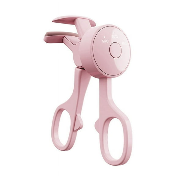Electric Eyelash Curler with 3 Heating Model Portable Eye Lash Perm Shaping and Thermal Eyelash Clip Pink