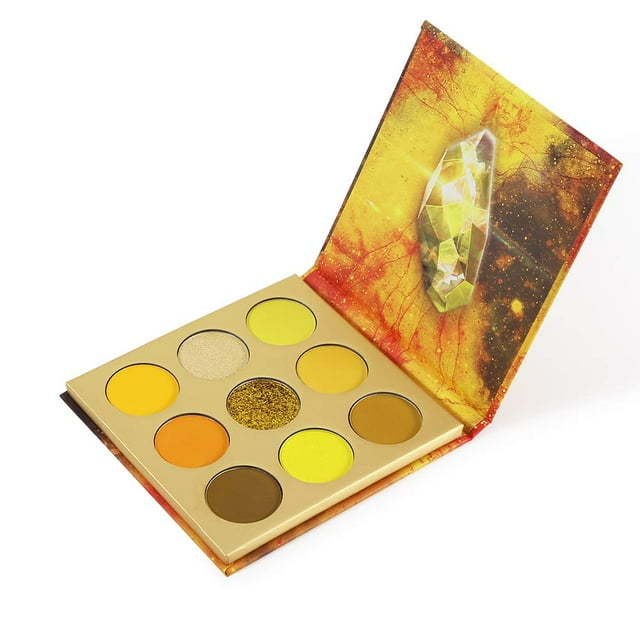 Paleta de sombras de ojos docolor Yellow Gemstone 9 colores Y0912-6