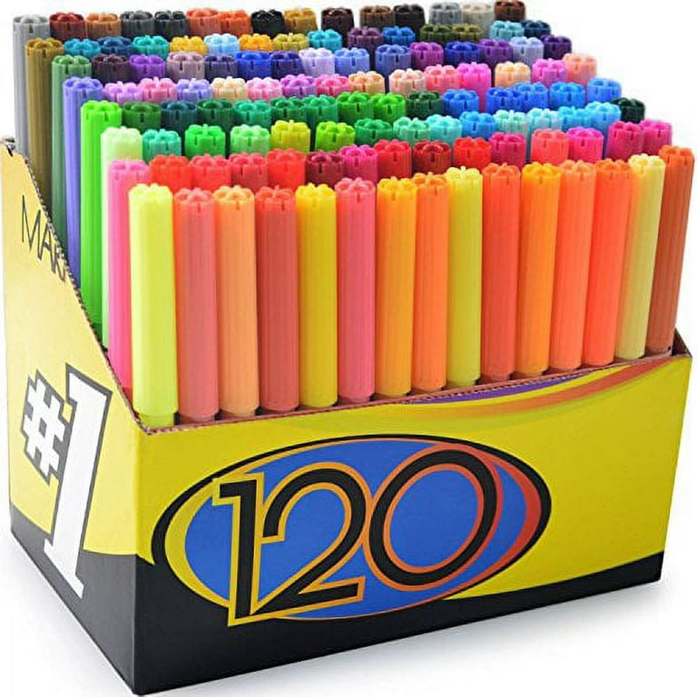 Vibrant 120 Colors Art Markers Set for Creative Projects