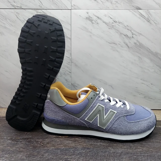 New Balance 574 Low Purple Suede Shoes Sneakers U574BGG Men's Size 9.5 Womens 11