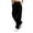 Black, variant on Sweatpants for Women Cargo Cinch Bottom Elastic Waist Loose Lightweight Jogger Pants with Multi Pockets