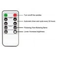 thumbnail image 6 of 6Pcs Flameless Black Taper Candles Flickering with 10-Key Remote Timer, Battery Operated LED Candlesticks Window, 6 of 10