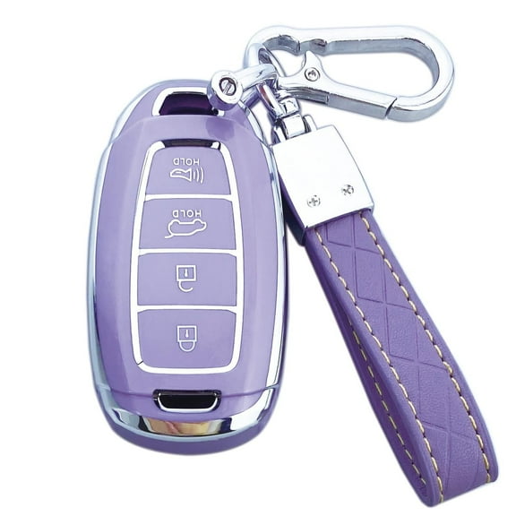 Yuebutor Key Fob Cover Case Compatible with Hyundai Palisade Elantra Kona Accent Azera Veloster Car Accessories Shell