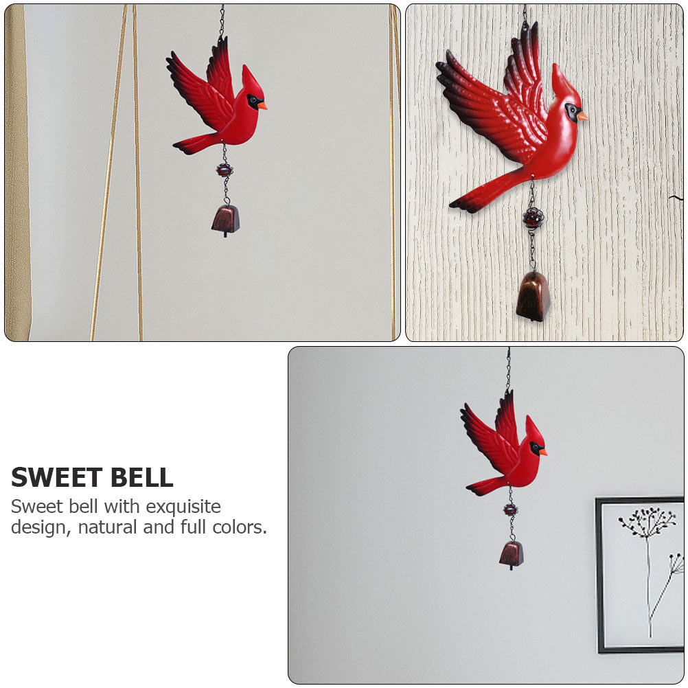 Set of 3 Bird Feeders for Outdoors Hanging Wind Chime Pendant Bell Baby