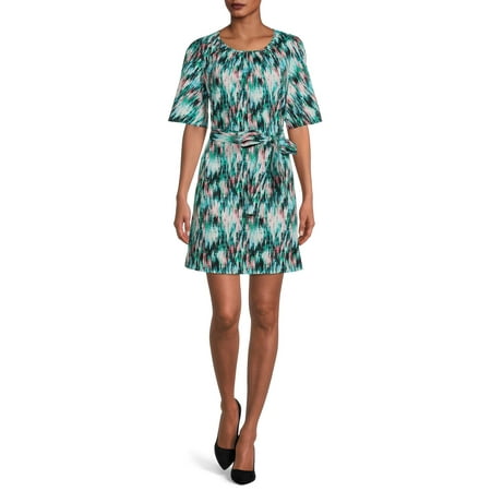 The Pioneer Woman Scoop Neck Dress with Bell Sleeves, Women’s