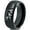 Black Dome Tungsten, variant on Tungsten Adult Bear Cub Following Walking Band Ring 8mm Men Women Comfort Fit Black Dome Brushed Polished