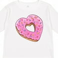 thumbnail image 4 of Inktastic Heart Shaped Donut with Pink Icing and Sprinkles Boys or Girls Long Sleeve Toddler T-Shirt, 4 of 5