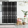 iMucci Boho Style Shower Curtain Fabric Geometric Tribal Bathroom Curtain Set with Hooks Modern Chic Bohemian Bath Curtain Upgraded 160GSM Heavy Duty
