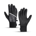 thumbnail image 1 of Invierno Guantes de ciclismo al aire libre Impermeable A prueba de viento Protectores de Mano Completa Antideslizante Calentadores deportivos Senderismo Camping M Black 1 Par seitruly OD002140-03, 1 of 7