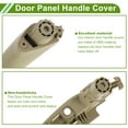 thumbnail image 4 of Cubierta de tirador de panel de puerta del lado del pasajero delantero para BMW 5 Series G30 2017-2021, manija de puerta interior, cubierta de tirador de puerta, beige, ABS, 1 juego, 4 of 6