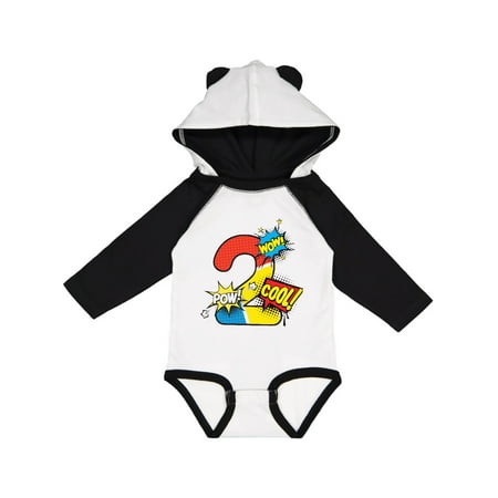 

Inktastic Superhero 2nd Birthday Gift Baby Boy or Baby Girl Long Sleeve Bodysuit