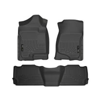 Husky Liners by RealTruck Weatherbeater Floor Mats Fits 2007-2014 Cadillac Escalade, Chevrolet Tahoe & GMC Yukon Front & 2nd Row, 3-pc Black-98251