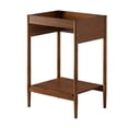 thumbnail image 4 of Vanity Cabinet (Sink not included), Walnut, Wood, Mid Century Hotel Bedroom Bathroom, Modern Contemporary HB36350, 4 of 9