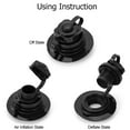 thumbnail image 3 of LEORX 4Pcs Boat Air Valve PVC Inflation Pump Hose Adapter for Kayak Canoe Raft, 3 of 6