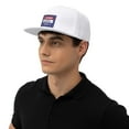 thumbnail image 6 of Yiaed Trump is our president 2024 Print Classic Hat Cap Hip Hop Style Flat Bill Adjustable Size, 6 of 6
