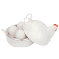 thumbnail image 2 of 2X Chicken Shaped Microwave Eggs Boiler Cooker Kitchen Cooking Appliances,Home Tool, 2 of 7
