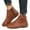 Brown, variant on Walking Sneakers Ankle Booties for Women Vintage Comfort Combat Boots Flats Short Boots