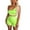 Mint Green, variant on Luvrsol Two Piece Short Sets for Women Slanted Collar Tank and Short Sports Yoga Set, Size S-2XL