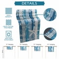 thumbnail image 6 of Blue Coastal Beach Table Runner 108 Inches, Nautical Starfish Coral Vintage Wooden Bed Runner Dresser Scarves Tabletop for Indoor Outdoor Parties/Ceremony/Banquet, 13"x 108", 6 of 8